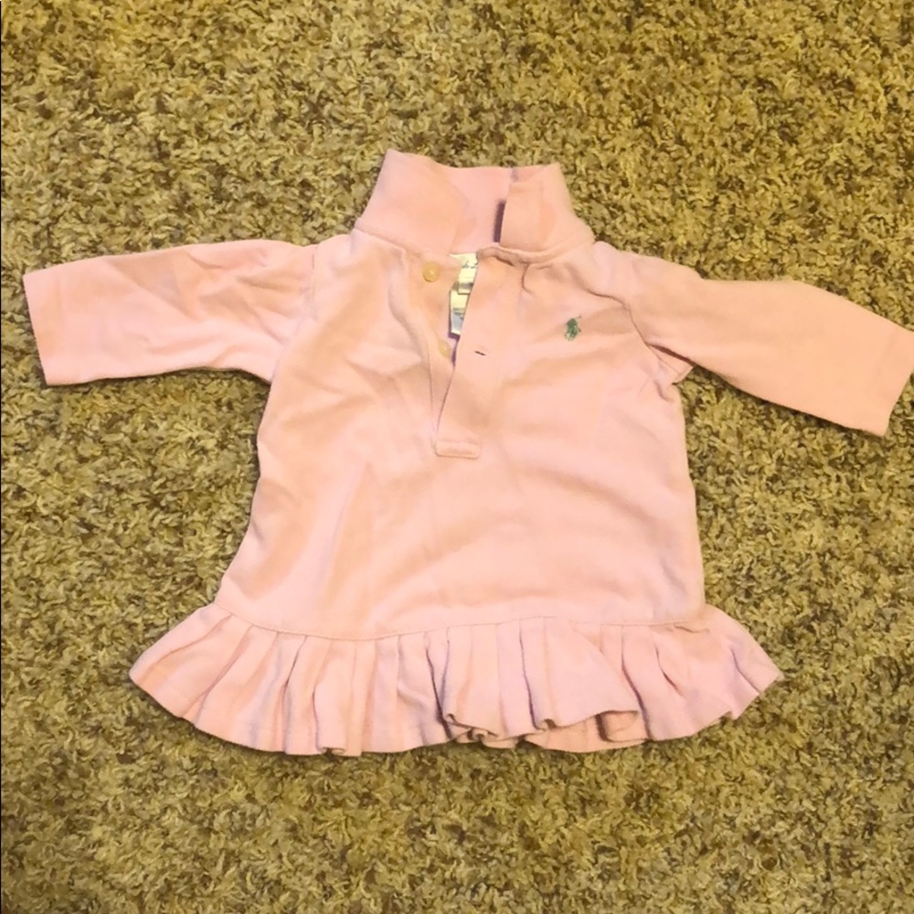 Polo Ralph Lauren pink ruffle top